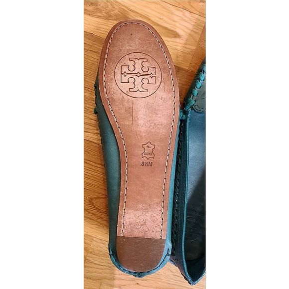 Tory Burch Woven Nadia Driver Moccasin Leather Loafer Size 8.5 - Picture 4 of 7